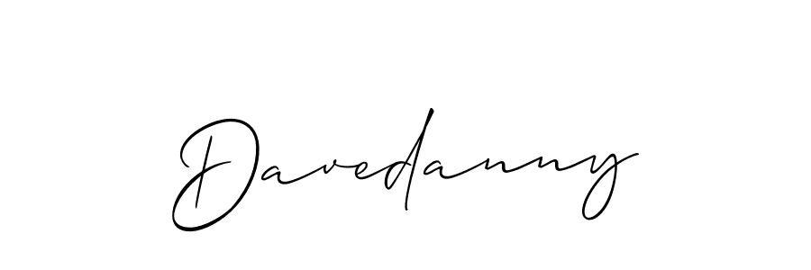 Make a beautiful signature design for name Davedanny. With this signature (Allison_Script) style, you can create a handwritten signature for free. Davedanny signature style 2 images and pictures png