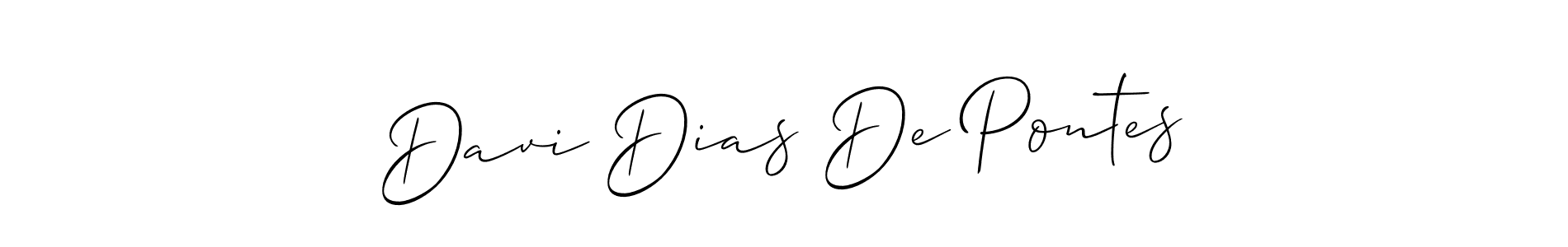 See photos of Davi Dias De Pontes official signature by Spectra . Check more albums & portfolios. Read reviews & check more about Allison_Script font. Davi Dias De Pontes signature style 2 images and pictures png