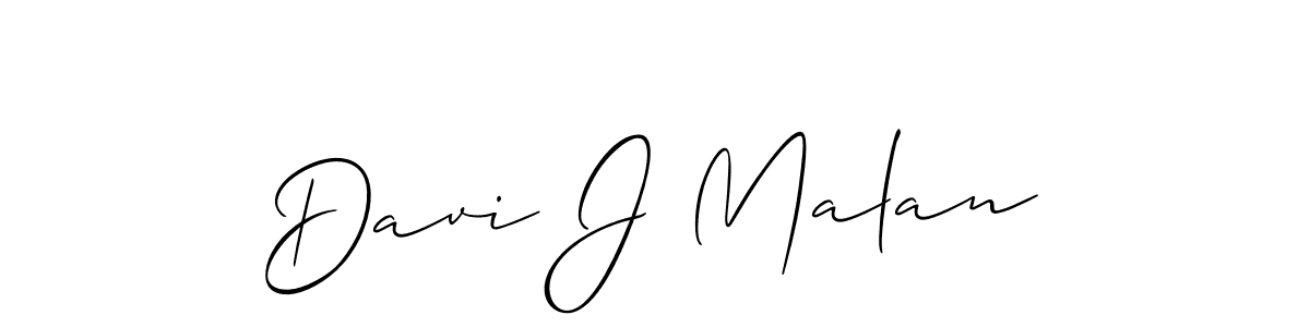 Make a beautiful signature design for name Davi J Malan. With this signature (Allison_Script) style, you can create a handwritten signature for free. Davi J Malan signature style 2 images and pictures png