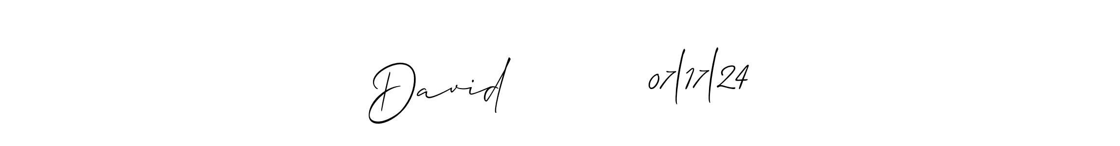 Also You can easily find your signature by using the search form. We will create David          07l17l24 name handwritten signature images for you free of cost using Allison_Script sign style. David          07l17l24 signature style 2 images and pictures png