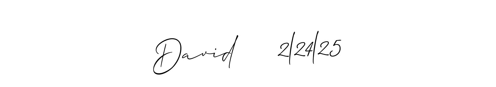 How to make David     2l24l25 signature? Allison_Script is a professional autograph style. Create handwritten signature for David     2l24l25 name. David     2l24l25 signature style 2 images and pictures png