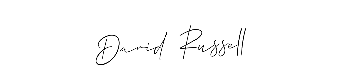 See photos of David  Russell official signature by Spectra . Check more albums & portfolios. Read reviews & check more about Allison_Script font. David  Russell signature style 2 images and pictures png