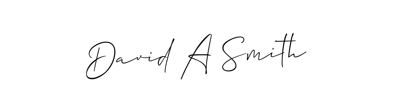 How to Draw David A Smith signature style? Allison_Script is a latest design signature styles for name David A Smith. David A Smith signature style 2 images and pictures png
