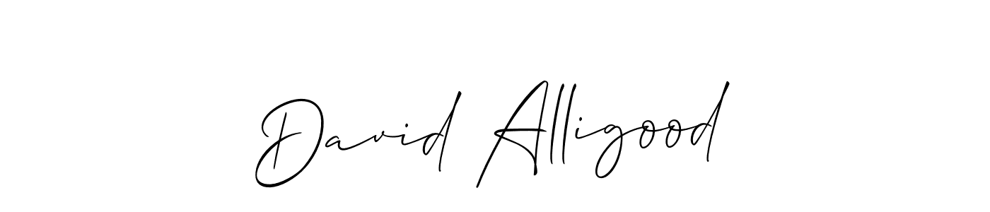 How to make David Alligood signature? Allison_Script is a professional autograph style. Create handwritten signature for David Alligood name. David Alligood signature style 2 images and pictures png