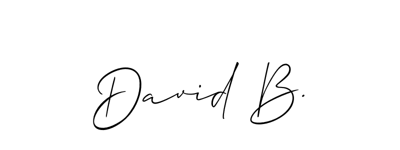 Best and Professional Signature Style for David B.. Allison_Script Best Signature Style Collection. David B. signature style 2 images and pictures png