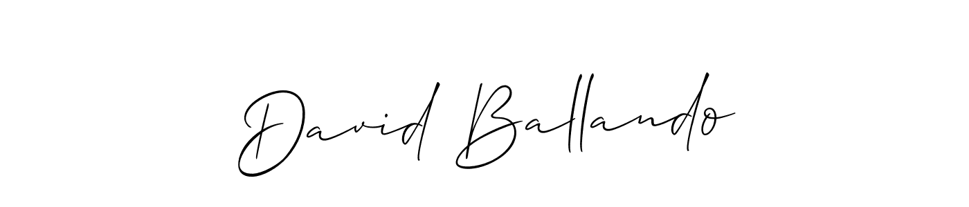 How to Draw David Ballando signature style? Allison_Script is a latest design signature styles for name David Ballando. David Ballando signature style 2 images and pictures png