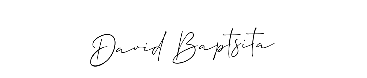 Check out images of Autograph of David Baptsita name. Actor David Baptsita Signature Style. Allison_Script is a professional sign style online. David Baptsita signature style 2 images and pictures png