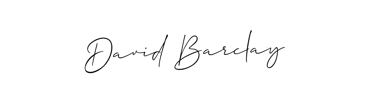 Design your own signature with our free online signature maker. With this signature software, you can create a handwritten (Allison_Script) signature for name David Barclay. David Barclay signature style 2 images and pictures png