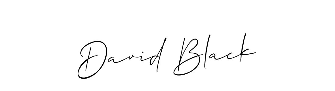 You should practise on your own different ways (Allison_Script) to write your name (David Black) in signature. don't let someone else do it for you. David Black signature style 2 images and pictures png