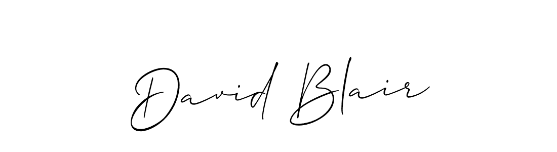 Make a beautiful signature design for name David Blair. With this signature (Allison_Script) style, you can create a handwritten signature for free. David Blair signature style 2 images and pictures png