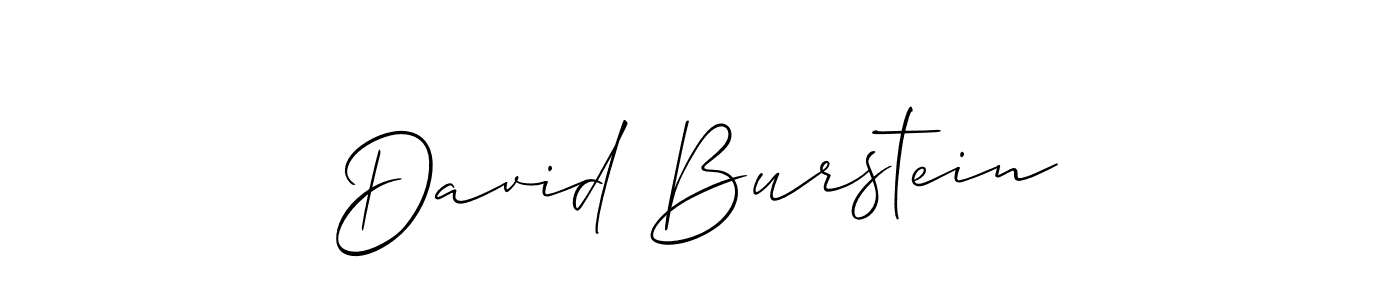 How to make David Burstein signature? Allison_Script is a professional autograph style. Create handwritten signature for David Burstein name. David Burstein signature style 2 images and pictures png