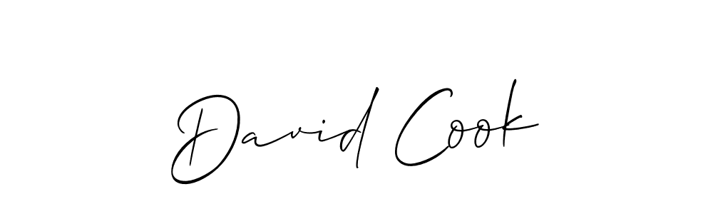 Create a beautiful signature design for name David Cook. With this signature (Allison_Script) fonts, you can make a handwritten signature for free. David Cook signature style 2 images and pictures png