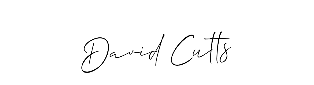 Design your own signature with our free online signature maker. With this signature software, you can create a handwritten (Allison_Script) signature for name David Cutts. David Cutts signature style 2 images and pictures png