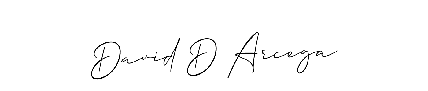 Also You can easily find your signature by using the search form. We will create David D Arcega name handwritten signature images for you free of cost using Allison_Script sign style. David D Arcega signature style 2 images and pictures png