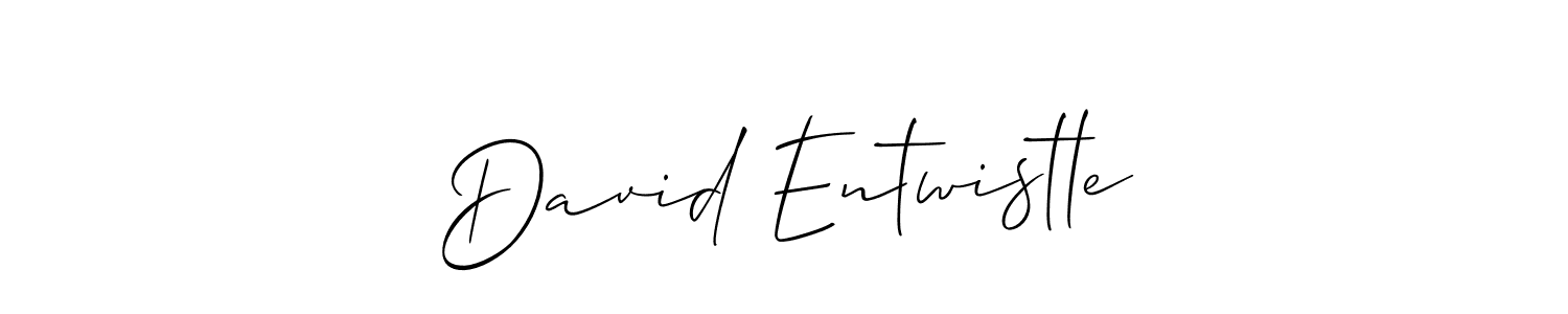 Create a beautiful signature design for name David Entwistle. With this signature (Allison_Script) fonts, you can make a handwritten signature for free. David Entwistle signature style 2 images and pictures png