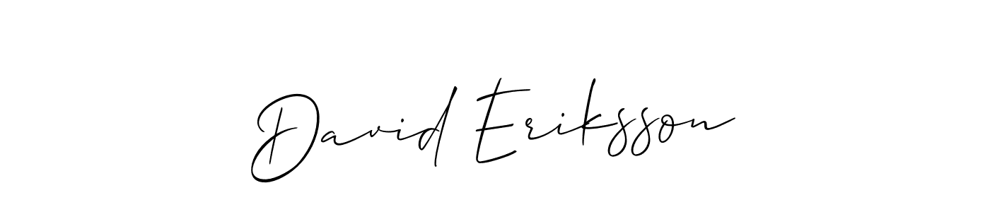 Also You can easily find your signature by using the search form. We will create David Eriksson name handwritten signature images for you free of cost using Allison_Script sign style. David Eriksson signature style 2 images and pictures png