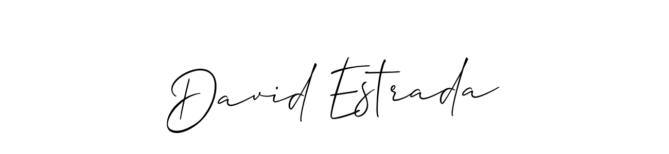 How to make David Estrada signature? Allison_Script is a professional autograph style. Create handwritten signature for David Estrada name. David Estrada signature style 2 images and pictures png