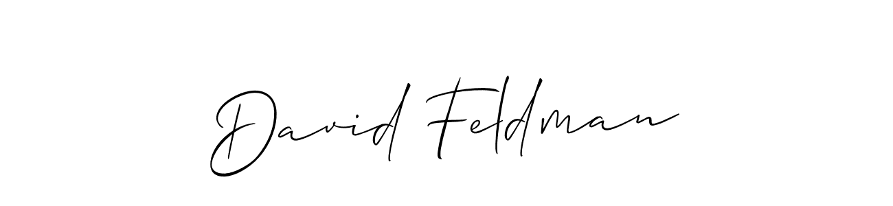 How to Draw David Feldman signature style? Allison_Script is a latest design signature styles for name David Feldman. David Feldman signature style 2 images and pictures png