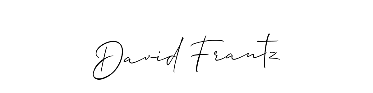 Create a beautiful signature design for name David Frantz. With this signature (Allison_Script) fonts, you can make a handwritten signature for free. David Frantz signature style 2 images and pictures png