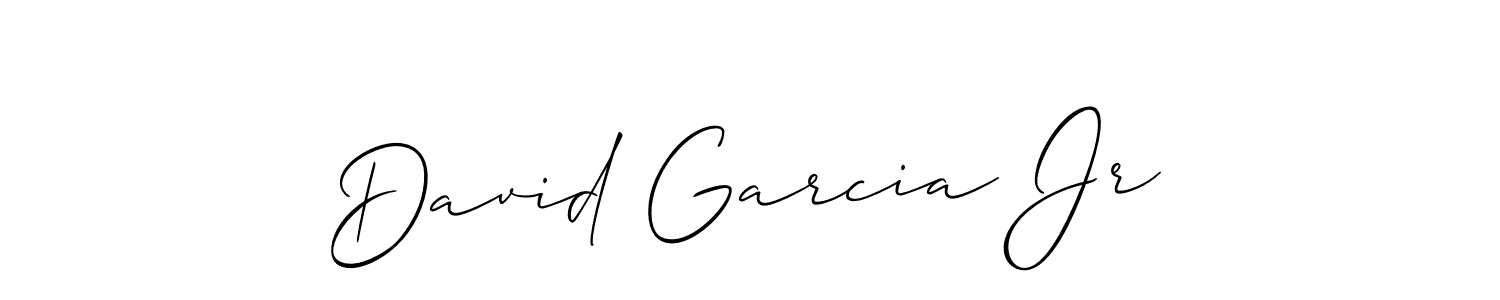 How to make David Garcia Jr signature? Allison_Script is a professional autograph style. Create handwritten signature for David Garcia Jr name. David Garcia Jr signature style 2 images and pictures png