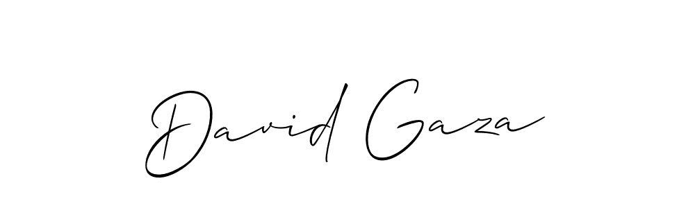 Use a signature maker to create a handwritten signature online. With this signature software, you can design (Allison_Script) your own signature for name David Gaza. David Gaza signature style 2 images and pictures png