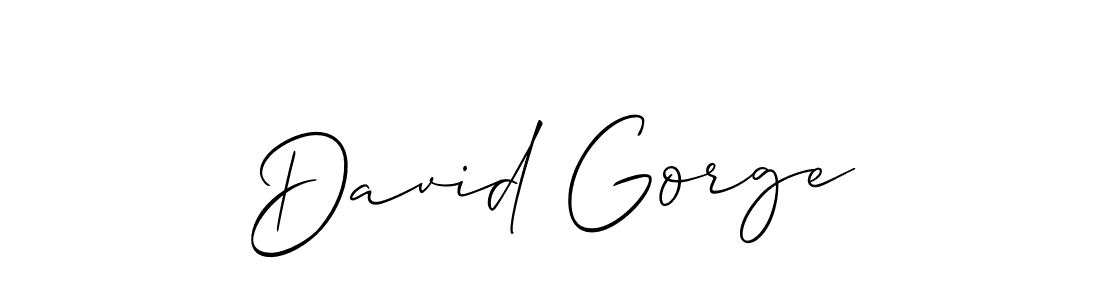 David Gorge stylish signature style. Best Handwritten Sign (Allison_Script) for my name. Handwritten Signature Collection Ideas for my name David Gorge. David Gorge signature style 2 images and pictures png