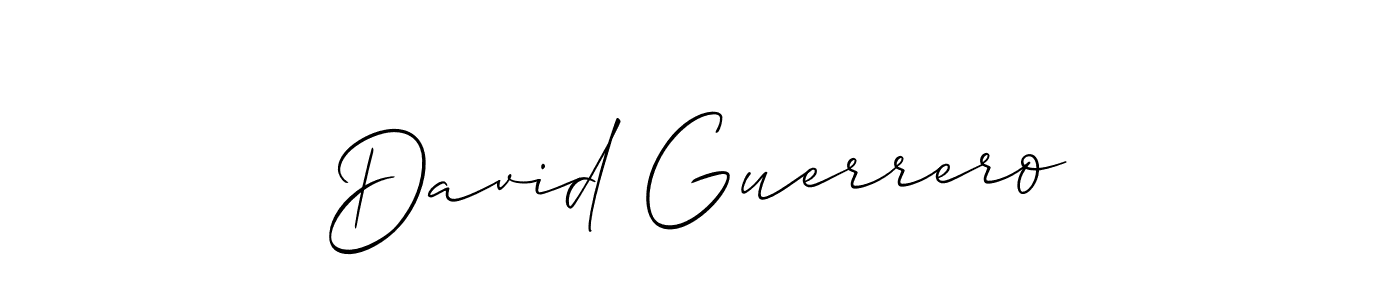 David Guerrero stylish signature style. Best Handwritten Sign (Allison_Script) for my name. Handwritten Signature Collection Ideas for my name David Guerrero. David Guerrero signature style 2 images and pictures png