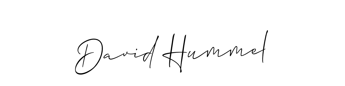 How to make David Hummel signature? Allison_Script is a professional autograph style. Create handwritten signature for David Hummel name. David Hummel signature style 2 images and pictures png