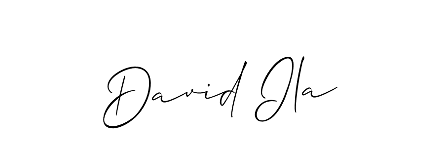 David Ila stylish signature style. Best Handwritten Sign (Allison_Script) for my name. Handwritten Signature Collection Ideas for my name David Ila. David Ila signature style 2 images and pictures png