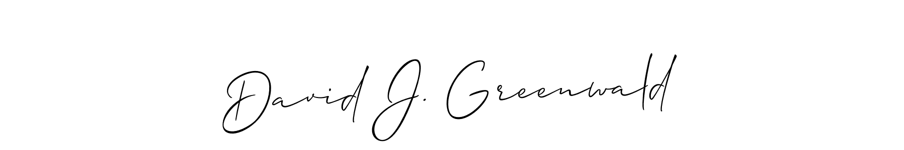 You should practise on your own different ways (Allison_Script) to write your name (David J. Greenwald) in signature. don't let someone else do it for you. David J. Greenwald signature style 2 images and pictures png