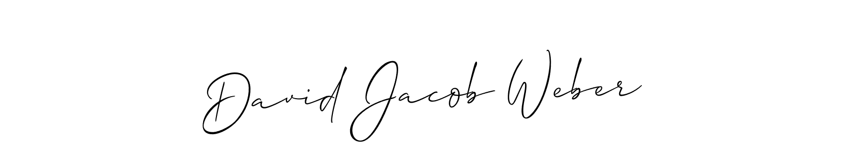 Make a beautiful signature design for name David Jacob Weber. With this signature (Allison_Script) style, you can create a handwritten signature for free. David Jacob Weber signature style 2 images and pictures png