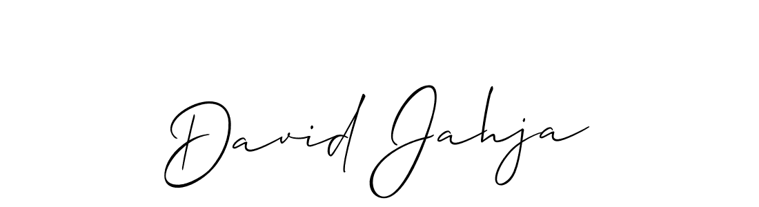 How to make David Jahja signature? Allison_Script is a professional autograph style. Create handwritten signature for David Jahja name. David Jahja signature style 2 images and pictures png