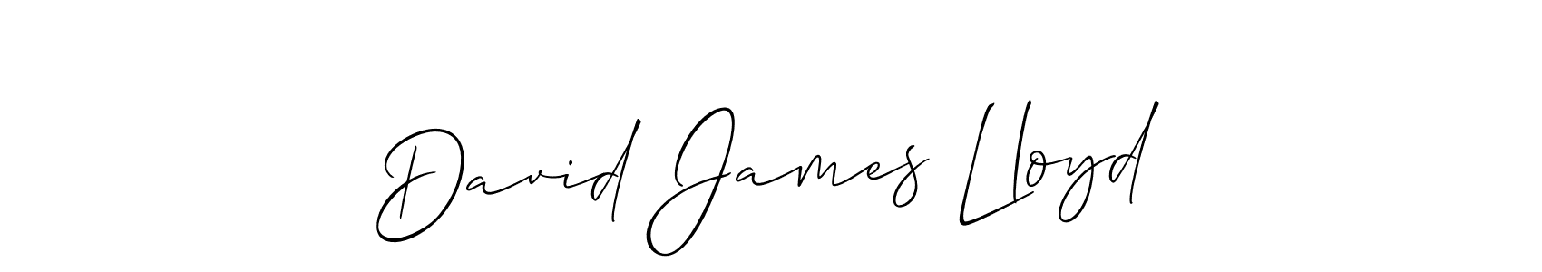 Create a beautiful signature design for name David James Lloyd. With this signature (Allison_Script) fonts, you can make a handwritten signature for free. David James Lloyd signature style 2 images and pictures png