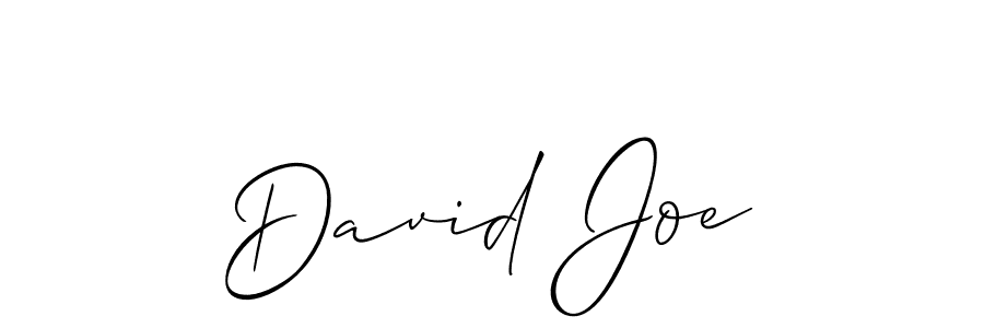 Make a beautiful signature design for name David Joe. With this signature (Allison_Script) style, you can create a handwritten signature for free. David Joe signature style 2 images and pictures png