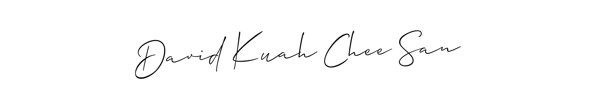 This is the best signature style for the David Kuah Chee San name. Also you like these signature font (Allison_Script). Mix name signature. David Kuah Chee San signature style 2 images and pictures png