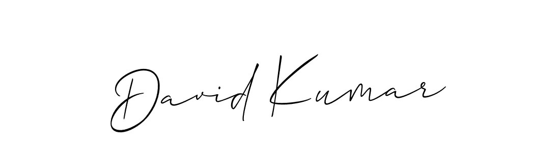 Make a beautiful signature design for name David Kumar. With this signature (Allison_Script) style, you can create a handwritten signature for free. David Kumar signature style 2 images and pictures png