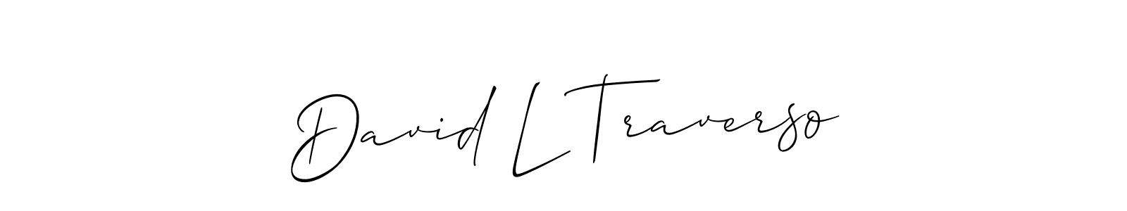 Make a beautiful signature design for name David L Traverso. Use this online signature maker to create a handwritten signature for free. David L Traverso signature style 2 images and pictures png