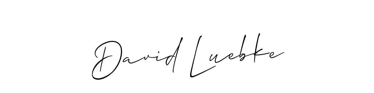 if you are searching for the best signature style for your name David Luebke. so please give up your signature search. here we have designed multiple signature styles  using Allison_Script. David Luebke signature style 2 images and pictures png