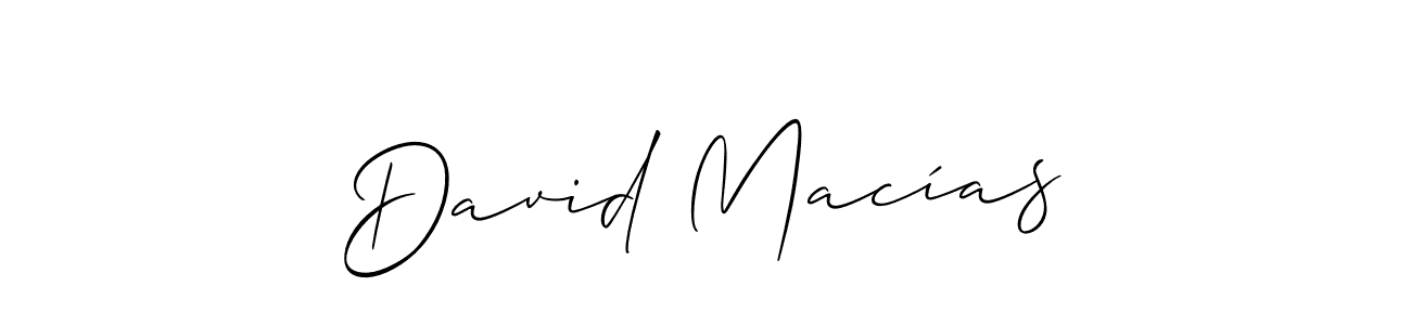 You should practise on your own different ways (Allison_Script) to write your name (David Macías) in signature. don't let someone else do it for you. David Macías signature style 2 images and pictures png