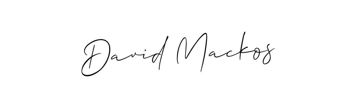 Also You can easily find your signature by using the search form. We will create David Mackos name handwritten signature images for you free of cost using Allison_Script sign style. David Mackos signature style 2 images and pictures png