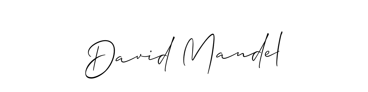 Create a beautiful signature design for name David Mandel. With this signature (Allison_Script) fonts, you can make a handwritten signature for free. David Mandel signature style 2 images and pictures png