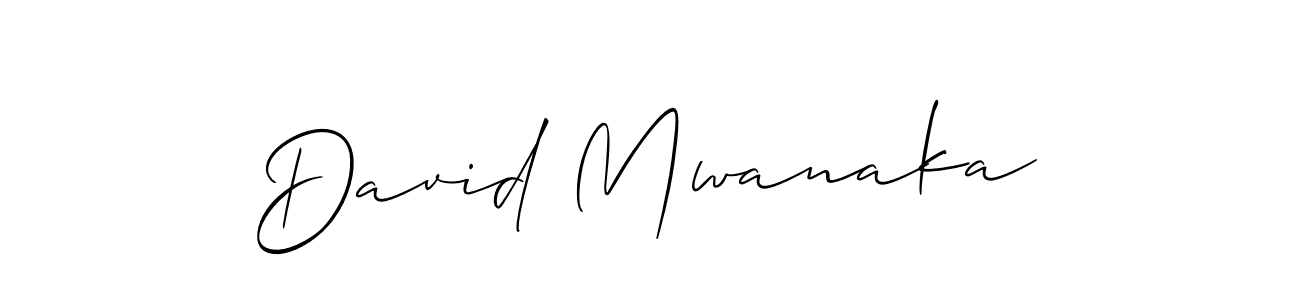 Use a signature maker to create a handwritten signature online. With this signature software, you can design (Allison_Script) your own signature for name David Mwanaka. David Mwanaka signature style 2 images and pictures png