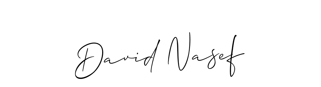 How to make David Nasef signature? Allison_Script is a professional autograph style. Create handwritten signature for David Nasef name. David Nasef signature style 2 images and pictures png