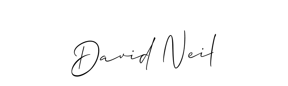 Create a beautiful signature design for name David Neil. With this signature (Allison_Script) fonts, you can make a handwritten signature for free. David Neil signature style 2 images and pictures png