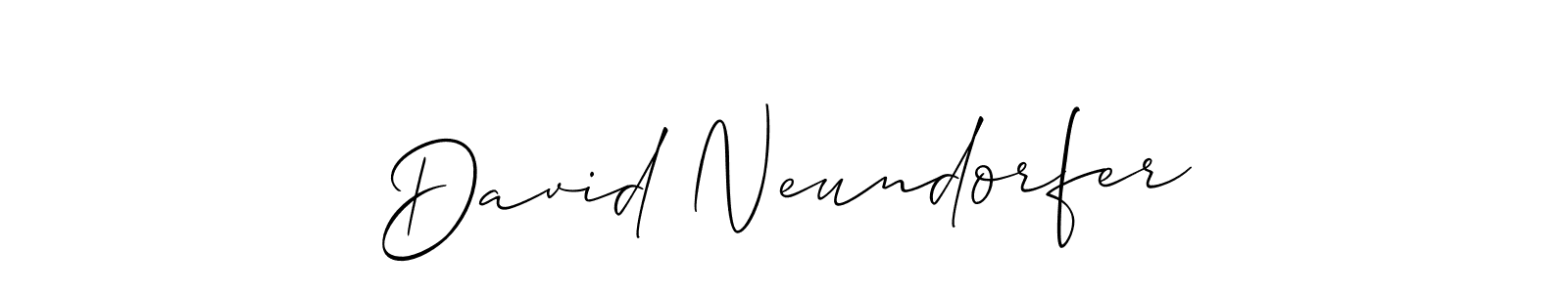 It looks lik you need a new signature style for name David Neundorfer. Design unique handwritten (Allison_Script) signature with our free signature maker in just a few clicks. David Neundorfer signature style 2 images and pictures png