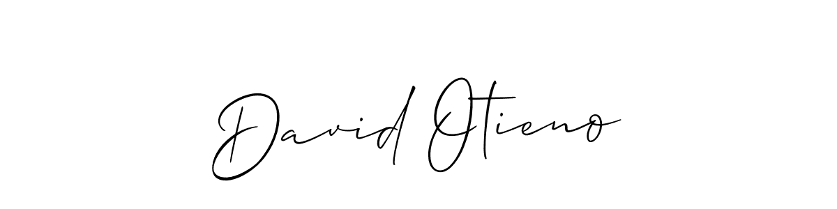 Also we have David Otieno name is the best signature style. Create professional handwritten signature collection using Allison_Script autograph style. David Otieno signature style 2 images and pictures png