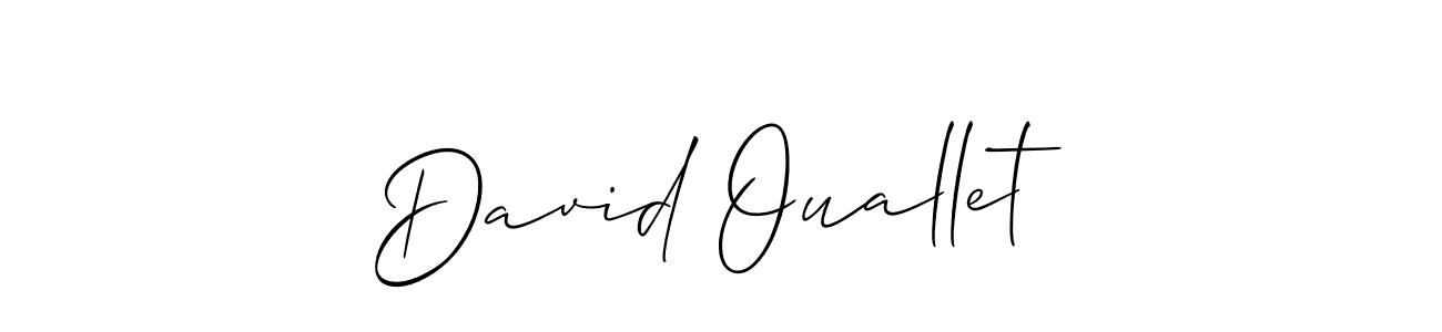 How to make David Ouallet signature? Allison_Script is a professional autograph style. Create handwritten signature for David Ouallet name. David Ouallet signature style 2 images and pictures png