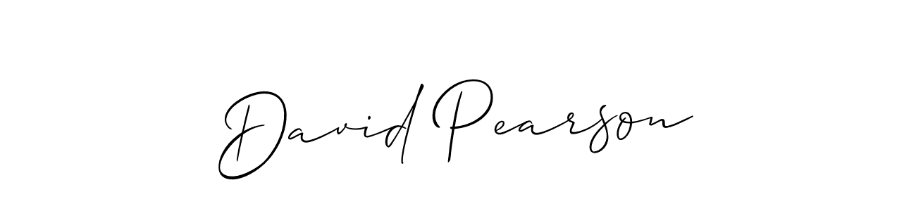 Make a beautiful signature design for name David Pearson. With this signature (Allison_Script) style, you can create a handwritten signature for free. David Pearson signature style 2 images and pictures png