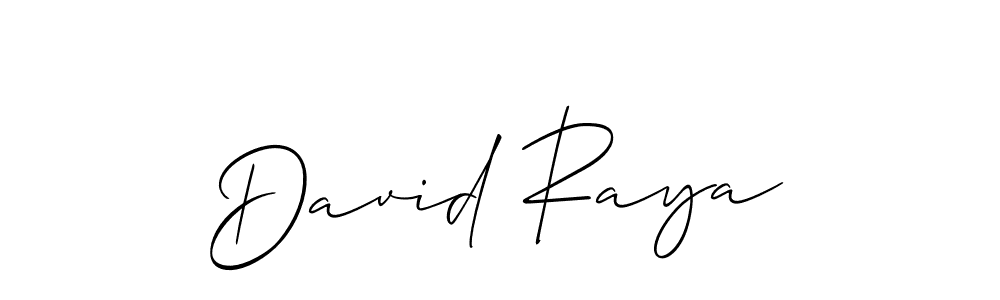 Create a beautiful signature design for name David Raya. With this signature (Allison_Script) fonts, you can make a handwritten signature for free. David Raya signature style 2 images and pictures png