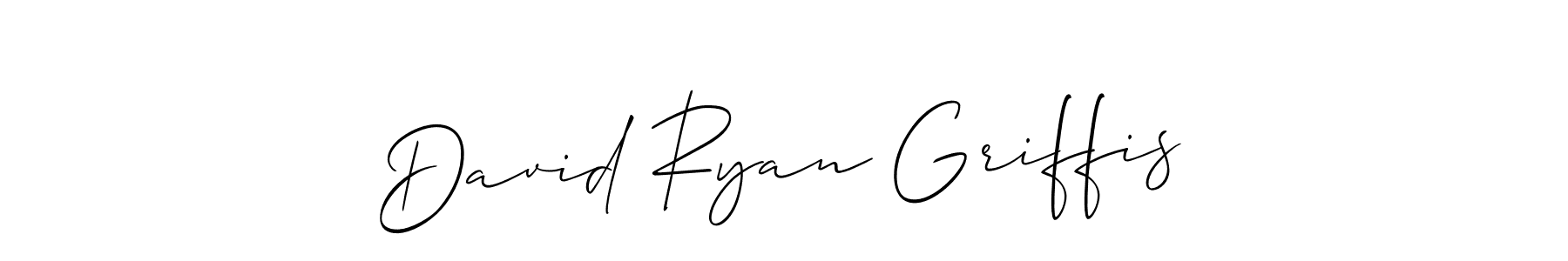 You should practise on your own different ways (Allison_Script) to write your name (David Ryan Griffis) in signature. don't let someone else do it for you. David Ryan Griffis signature style 2 images and pictures png